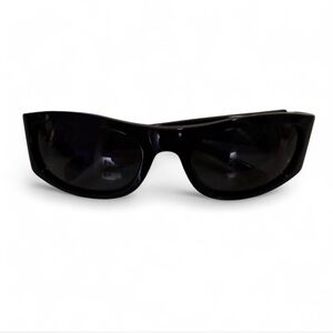 Celine black wrap around sunglasses. Stylish Black Sunglasses